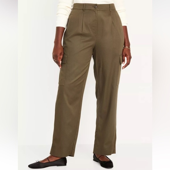 Old Navy Women's Extra High-Waisted Taylor Cargo Pants Reishi Size 3X - Picture 8 of 12